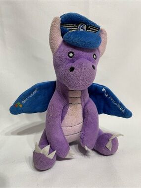 9” Promotional Microsoft/Nuance Copilot Dragon Plush Excellent Condition